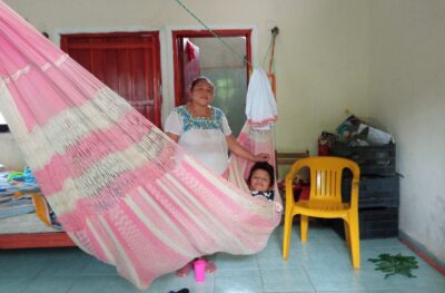 Carmela y su hijo