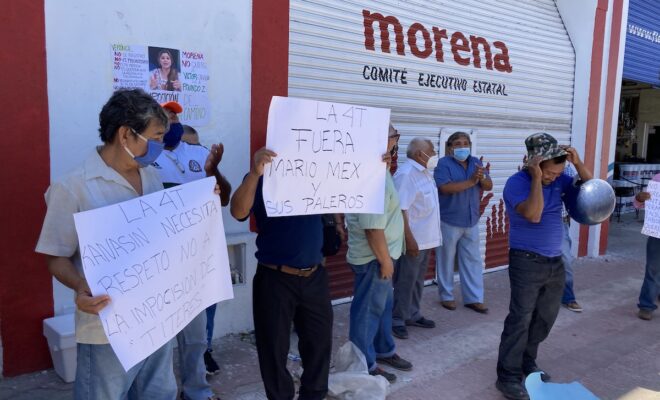 Morena protesta