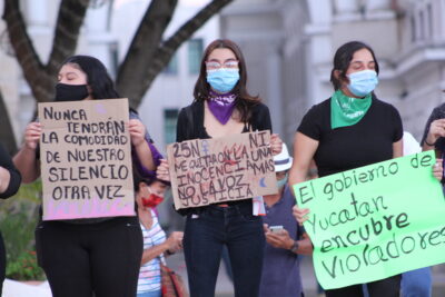 Muejres protesta