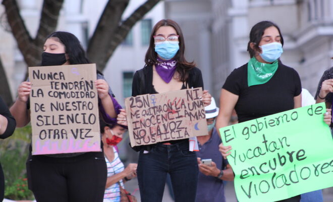Muejres protesta