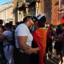 Beso lesbianas