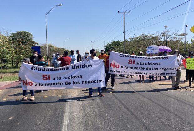 Protesta Ciclovia 1