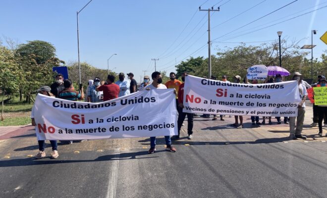 Protesta ciclovia 1