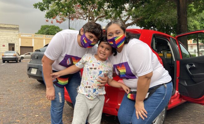 Lorena y karla hijo