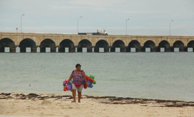 Progreso playa vendedoras