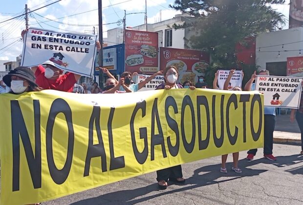 Gasoducto protesta