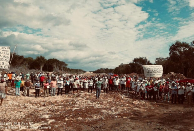Ejidatarios de halachó bloquean de nuevo construcción del tren maya