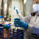 Young doctor researches in la