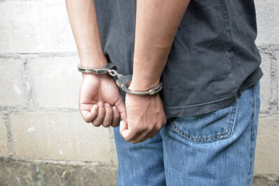 Man in handcuff
