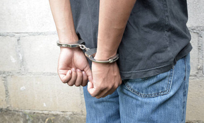 Man in handcuff