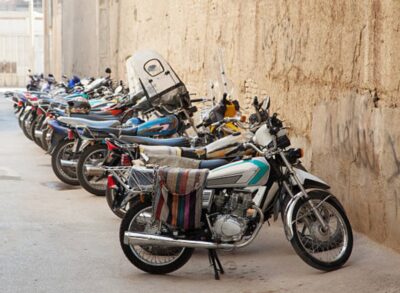 Row of motorbike