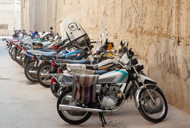 Row Of Motorbike