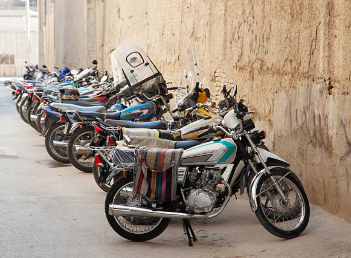 Row Of Motorbike