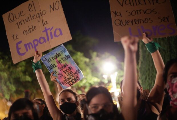Feministas marcha