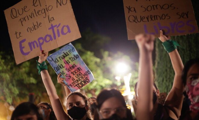 Feministas marcha