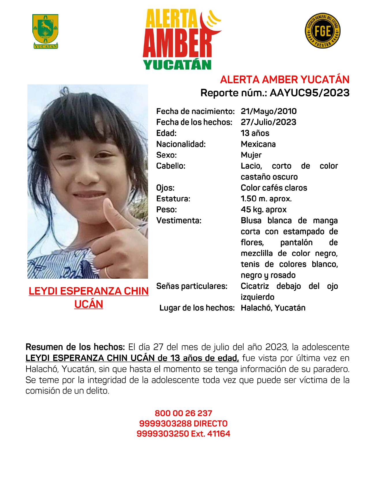 ALERTA AMBER YUCATÁN LEYDI ESPERANZA CHIN UCAN 13 AÑOS (YUC)_page-0001