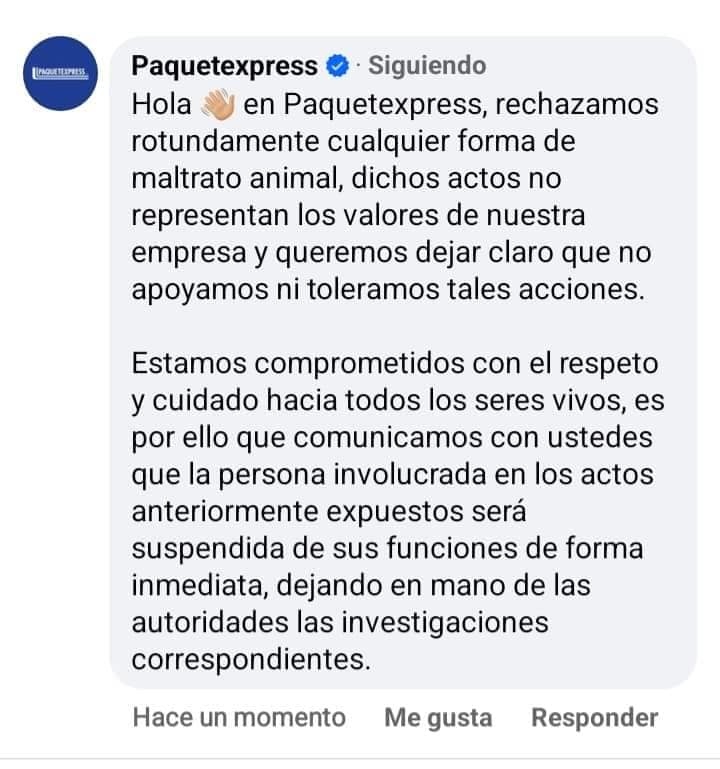 Paquete Express Respuesta