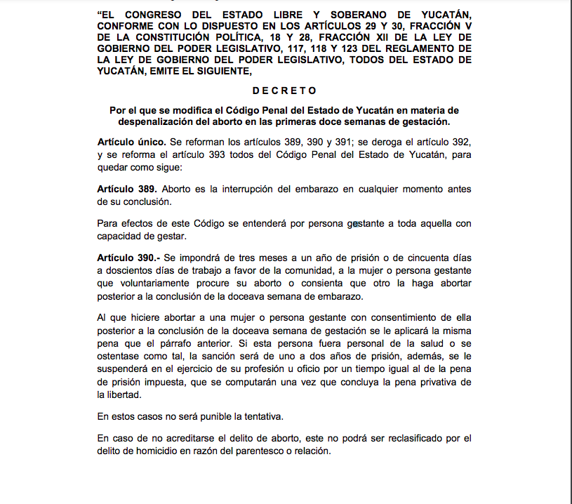 Diario aborto