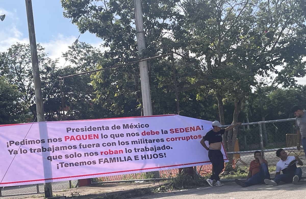 Transportistas tren maya